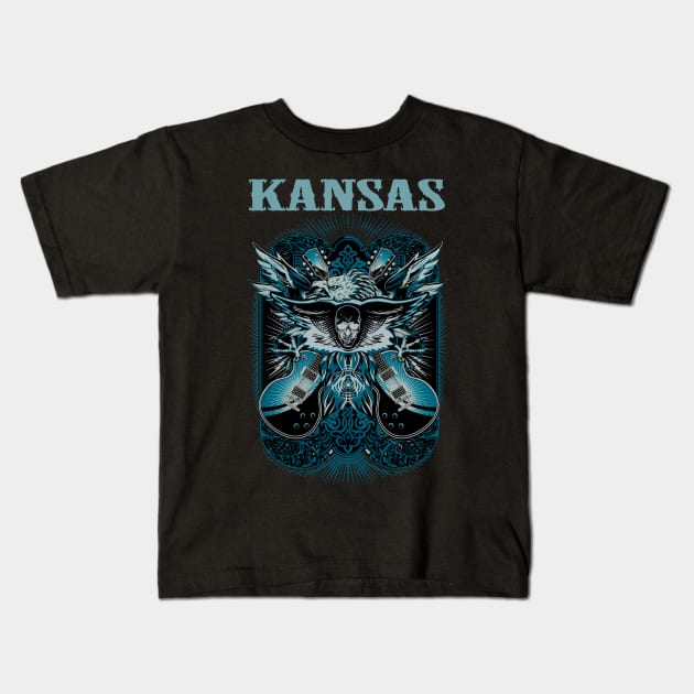KANSAS BAND Kids T-Shirt by batubara.studio